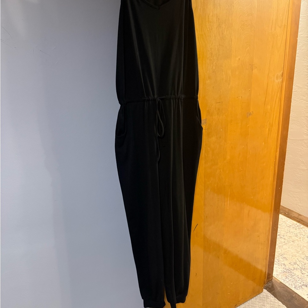 Casual Black Jumpsuit